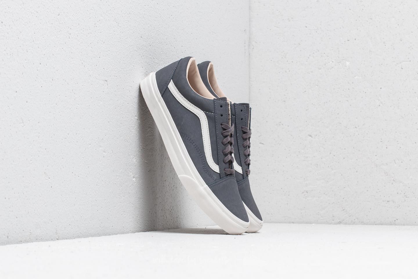 Men s shoes Vans Old Skool Vansbuck Asphalt Blanc Footshop