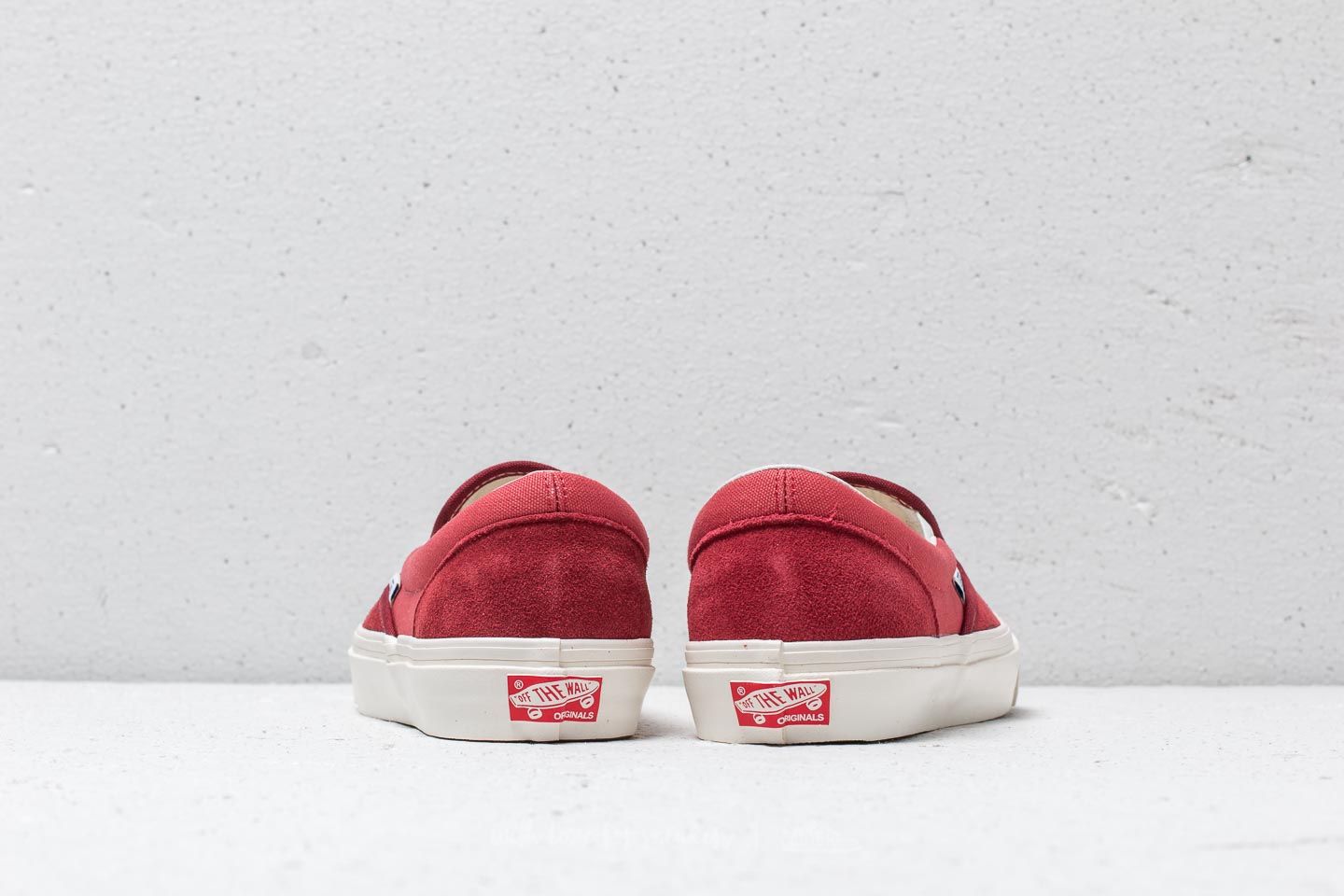 Zapatillas Hombre Vans OG Classic Slip-On (Suede/ Canvas) Sun-Dried Tomato/ Mineral Red