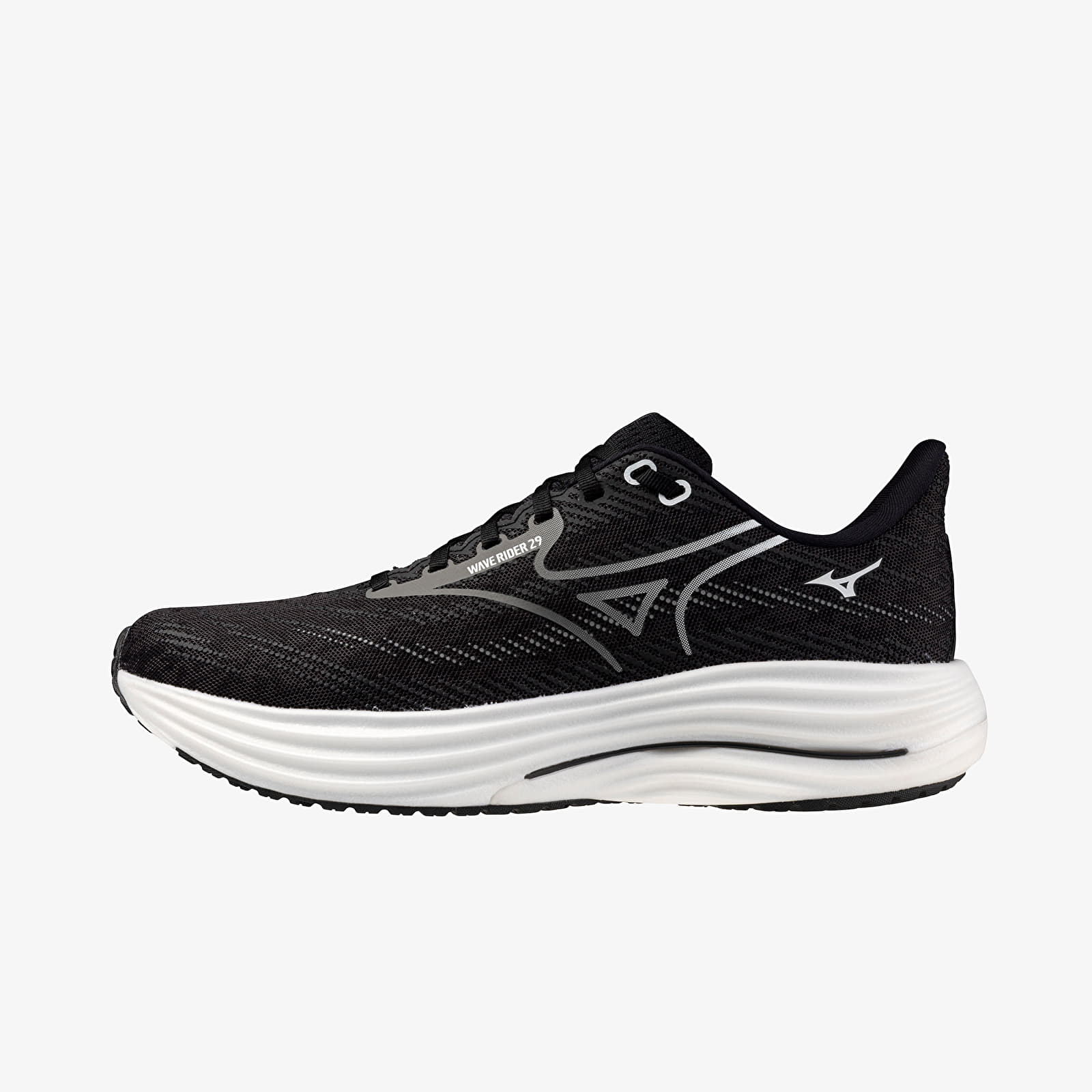 Sapatos de homem Mizuno Wave Rider 29 (M) Black Sand/ Quiet Shade/ Black