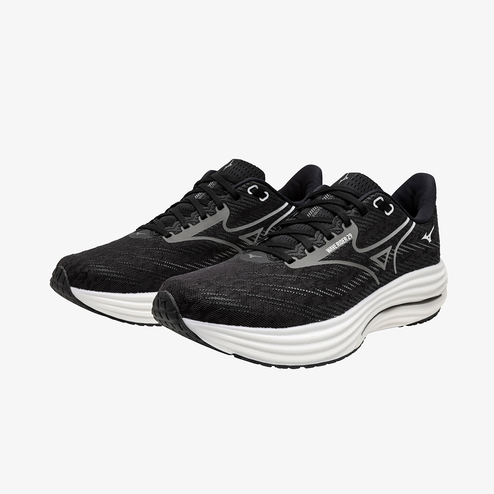 Sapatos de homem Mizuno Wave Rider 29 (M) Black Sand/ Quiet Shade/ Black