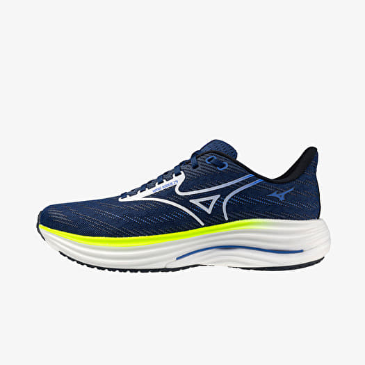 Mizuno Wave Rider 29 (M) Estate Blue/ White/ Lightning Ye
