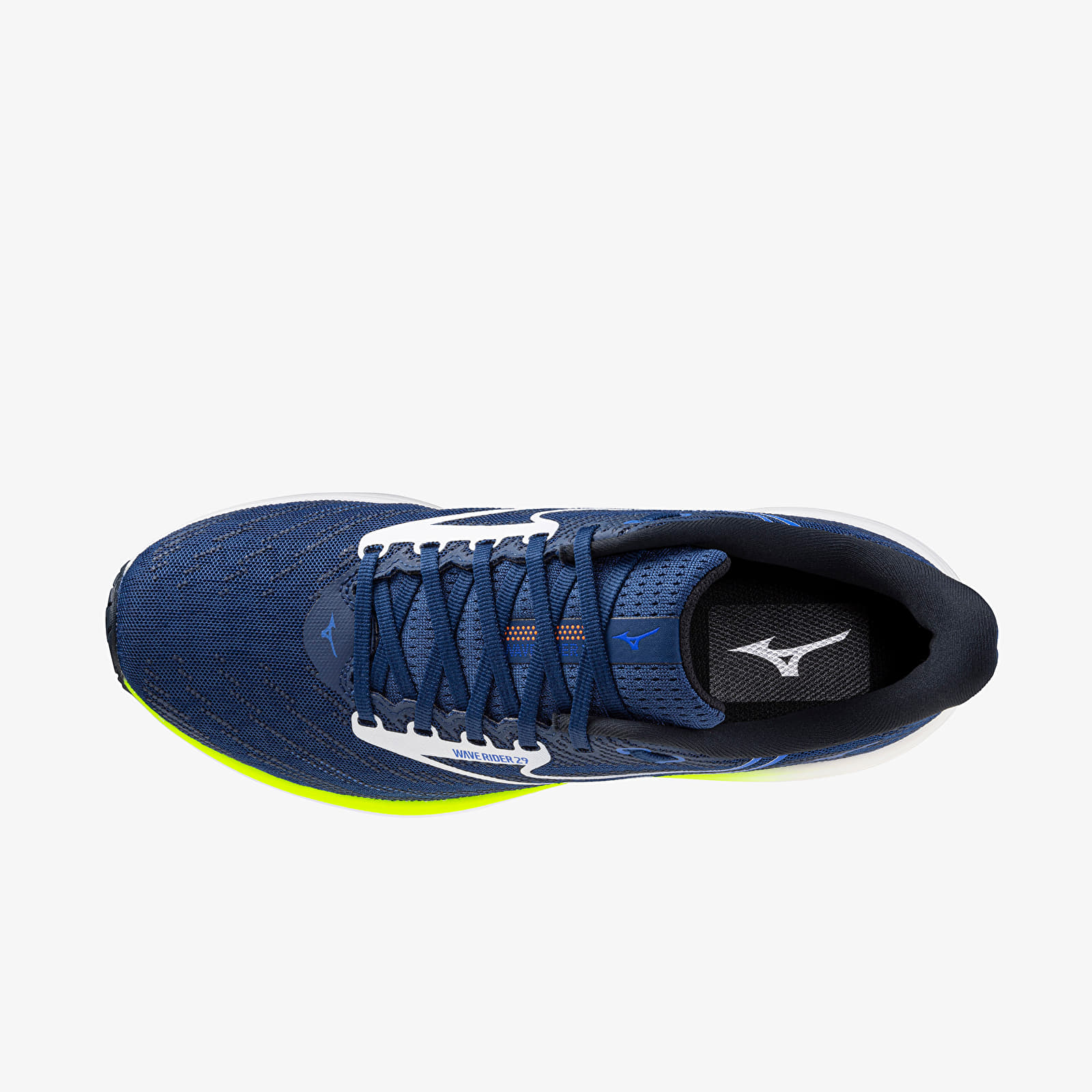 Мужская обувь Mizuno Wave Rider 29 (M) Estate Blue/ White/ Lightning Ye