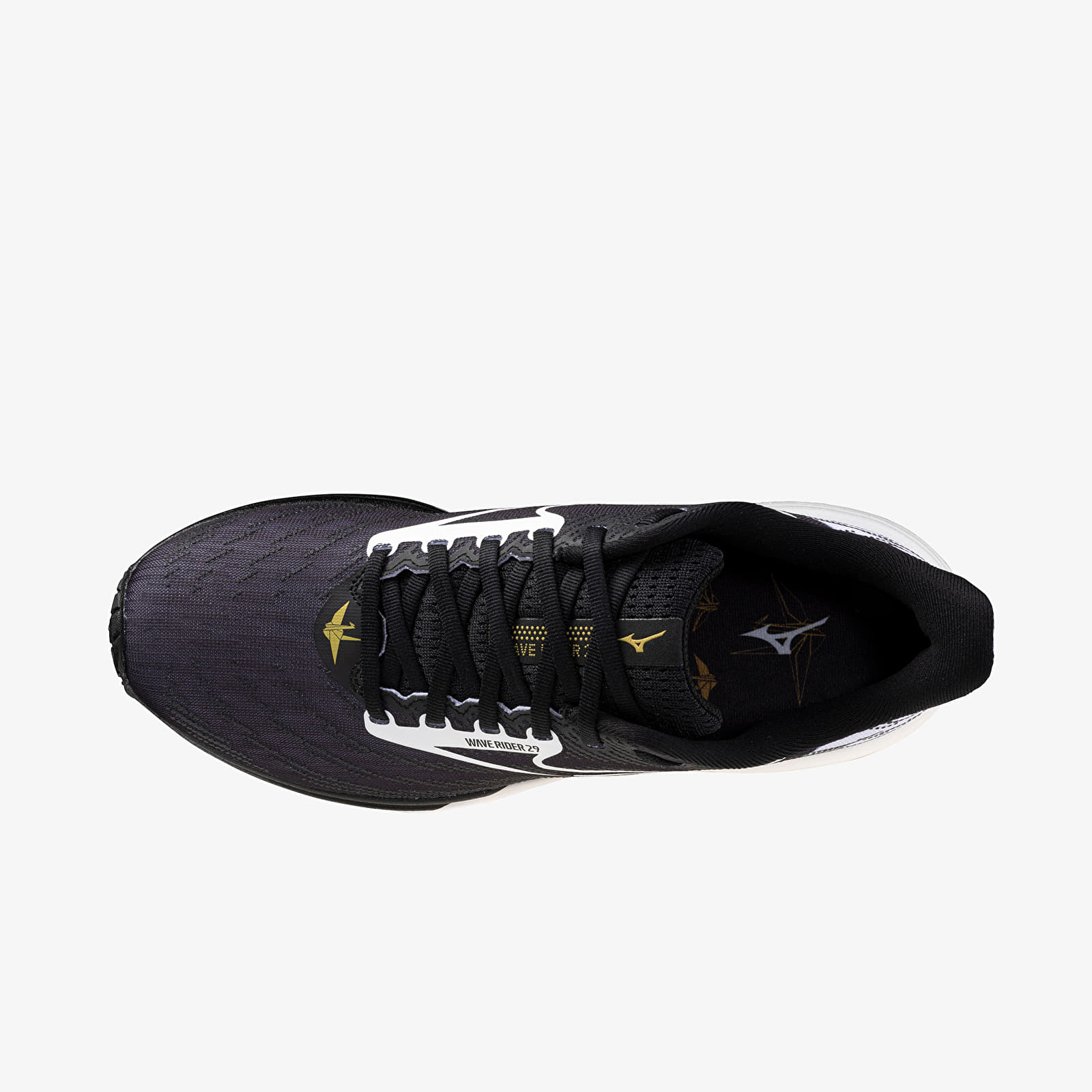 Muške tenisice Mizuno Wave Rider 29 (U) Black/ White/ Gold