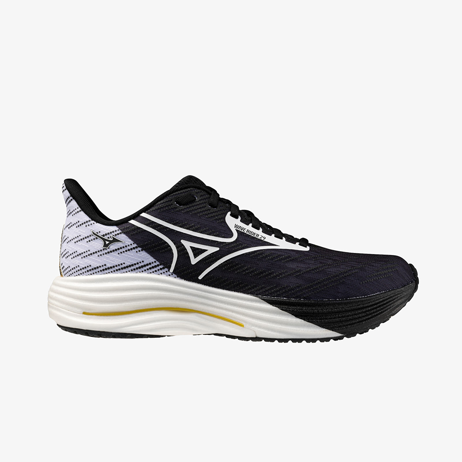 Muške tenisice Mizuno Wave Rider 29 (U) Black/ White/ Gold