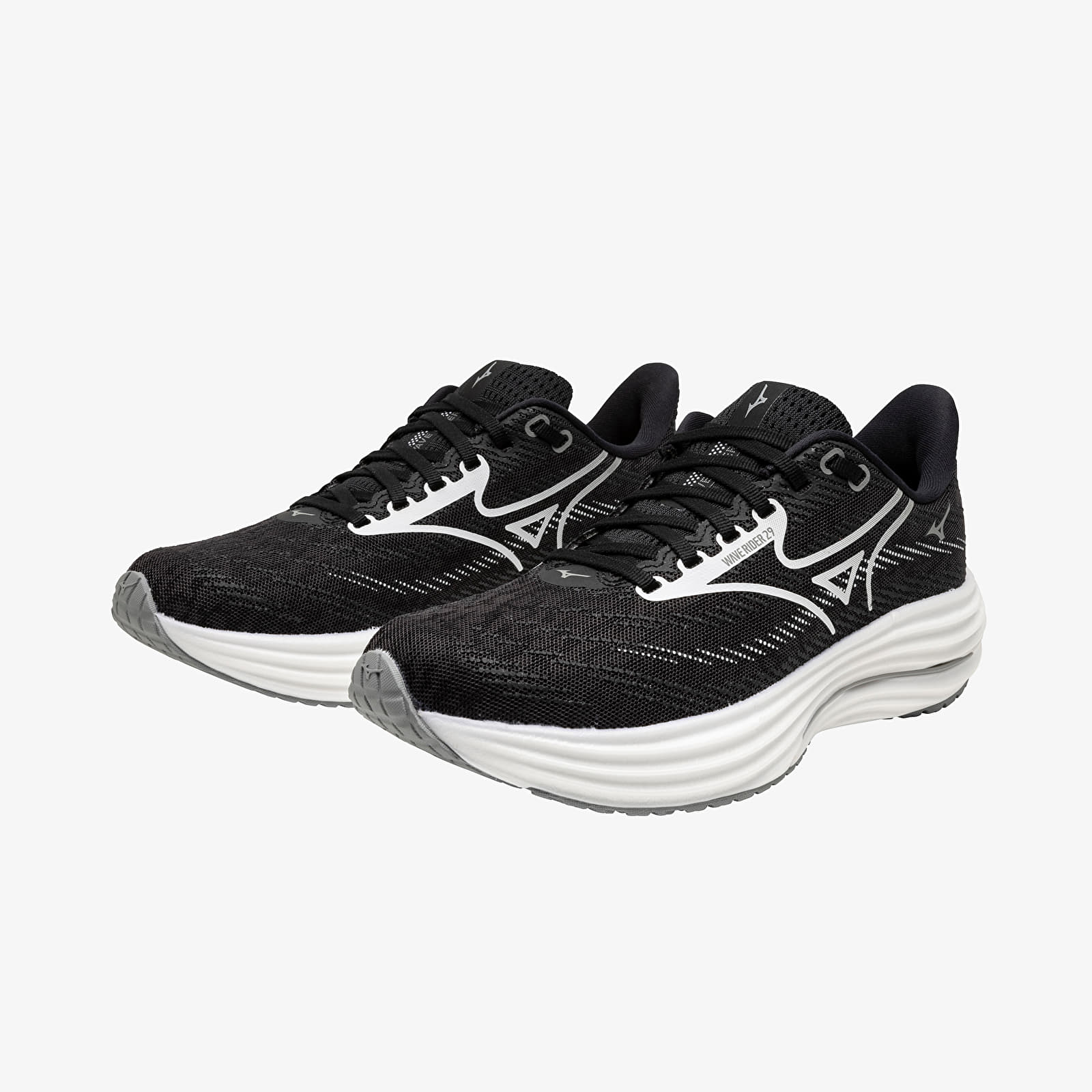 Dámské tenisky a boty Mizuno Wave Rider 29 (W) Black Sand/ White/ Black