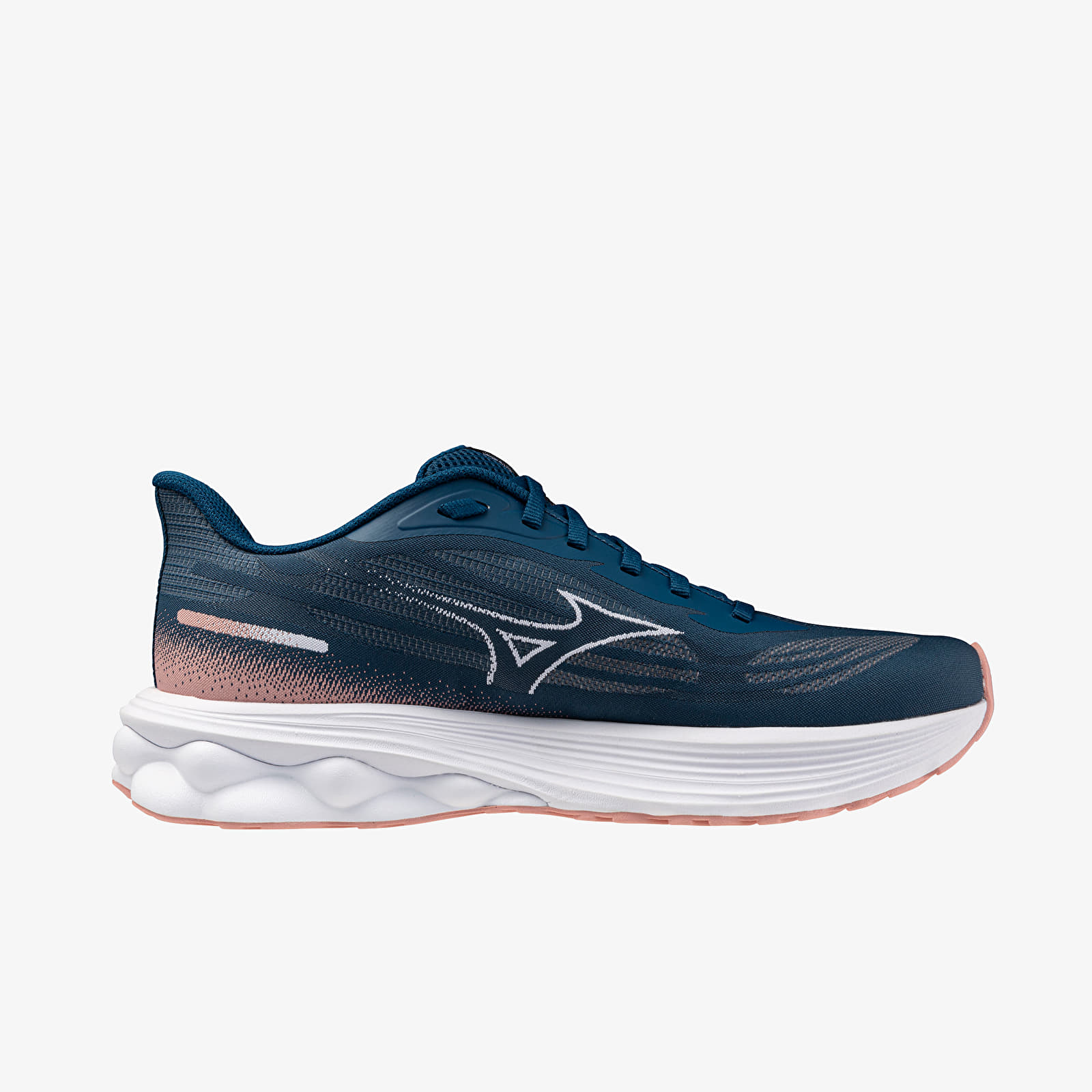 Skor för kvinnor Mizuno Wave Skyrise 7 (W) Sailor Blue/ White/ Rose Eleganc