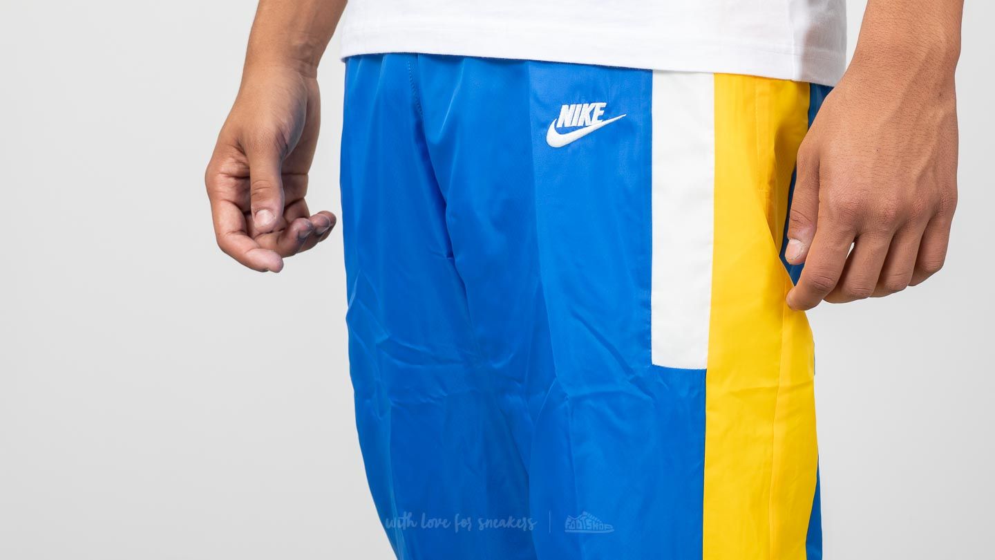Blue and yellow sales nike pants
