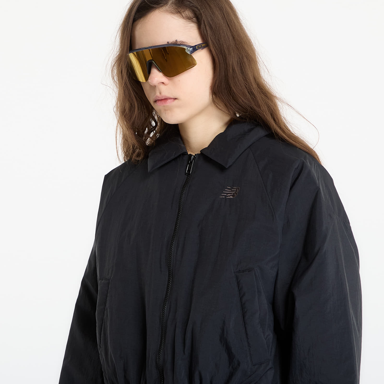 Jakne New Balance Woven Bomber Jacket Black