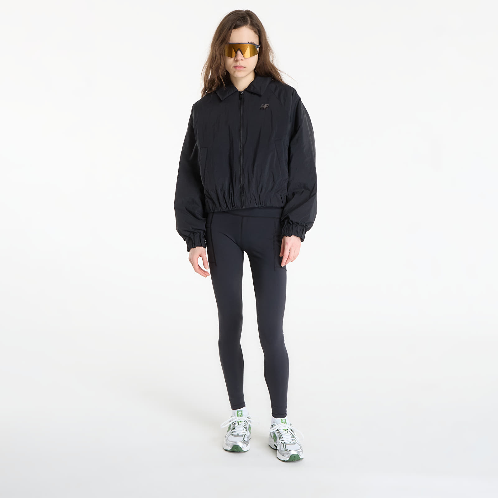 Jakne New Balance Woven Bomber Jacket Black