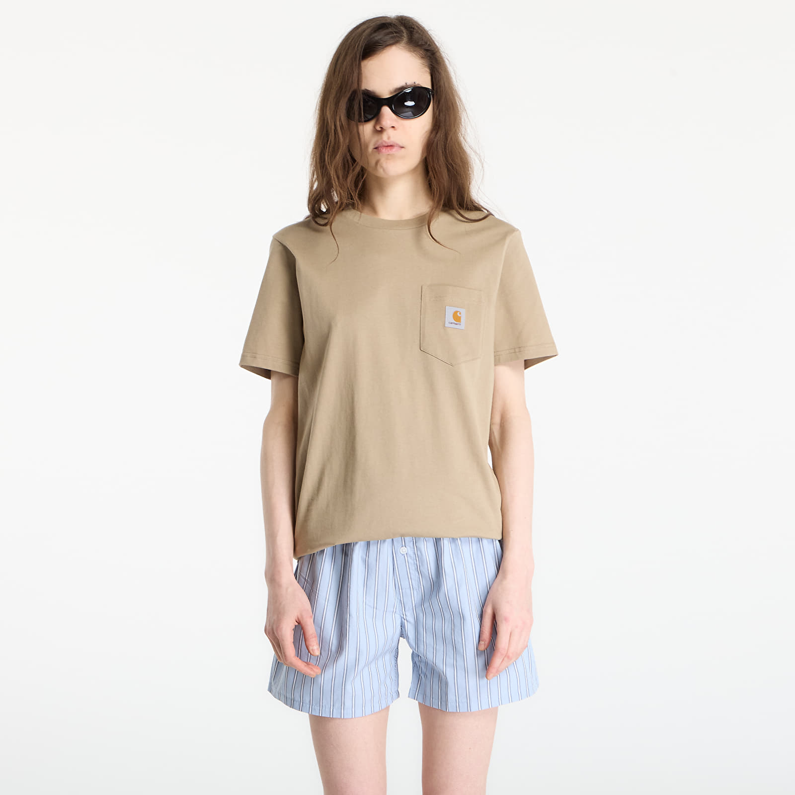 Vyriški marškinėliai Carhartt WIP S/S Pocket T-Shirt UNISEX Iroko