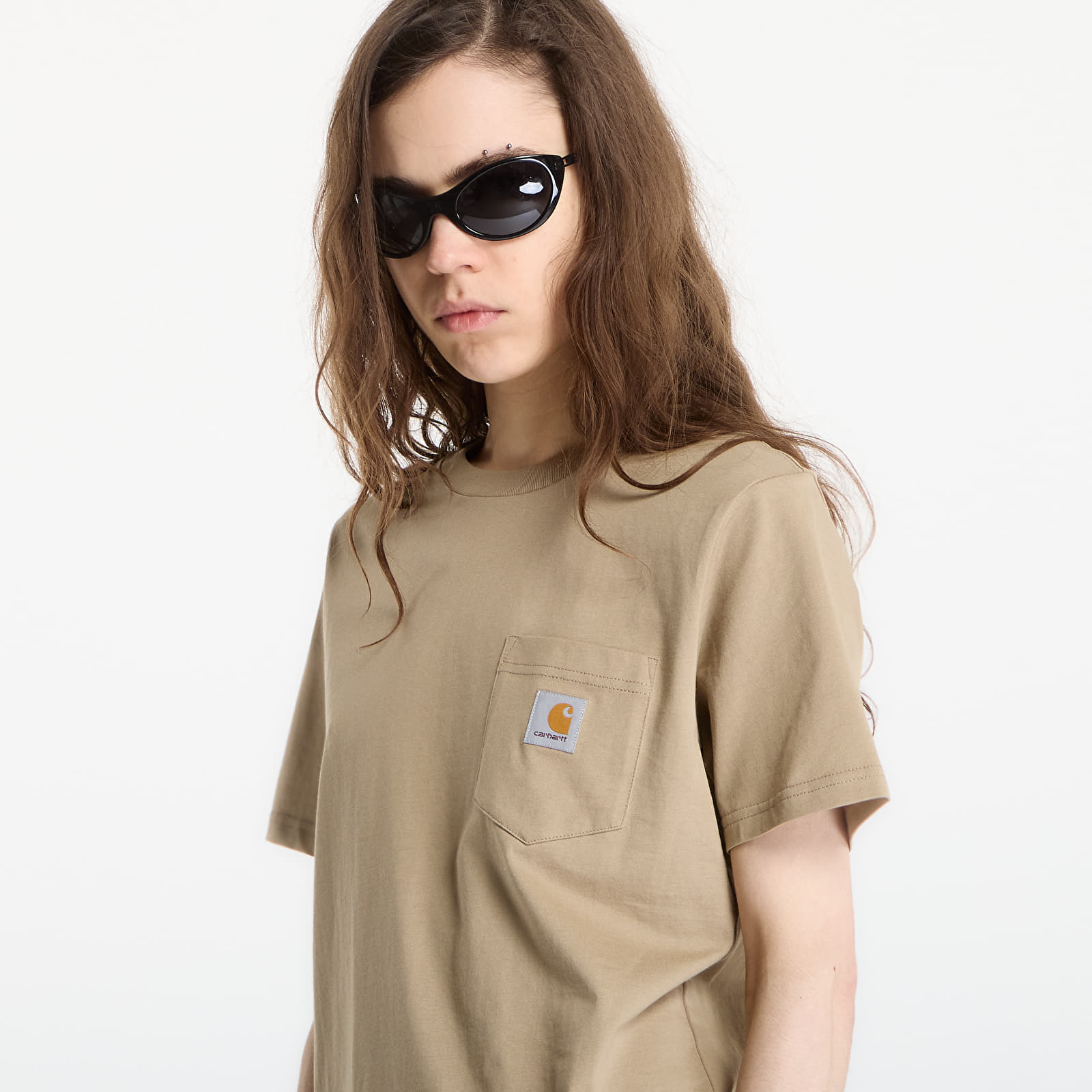 Vyriški marškinėliai Carhartt WIP S/S Pocket T-Shirt UNISEX Iroko