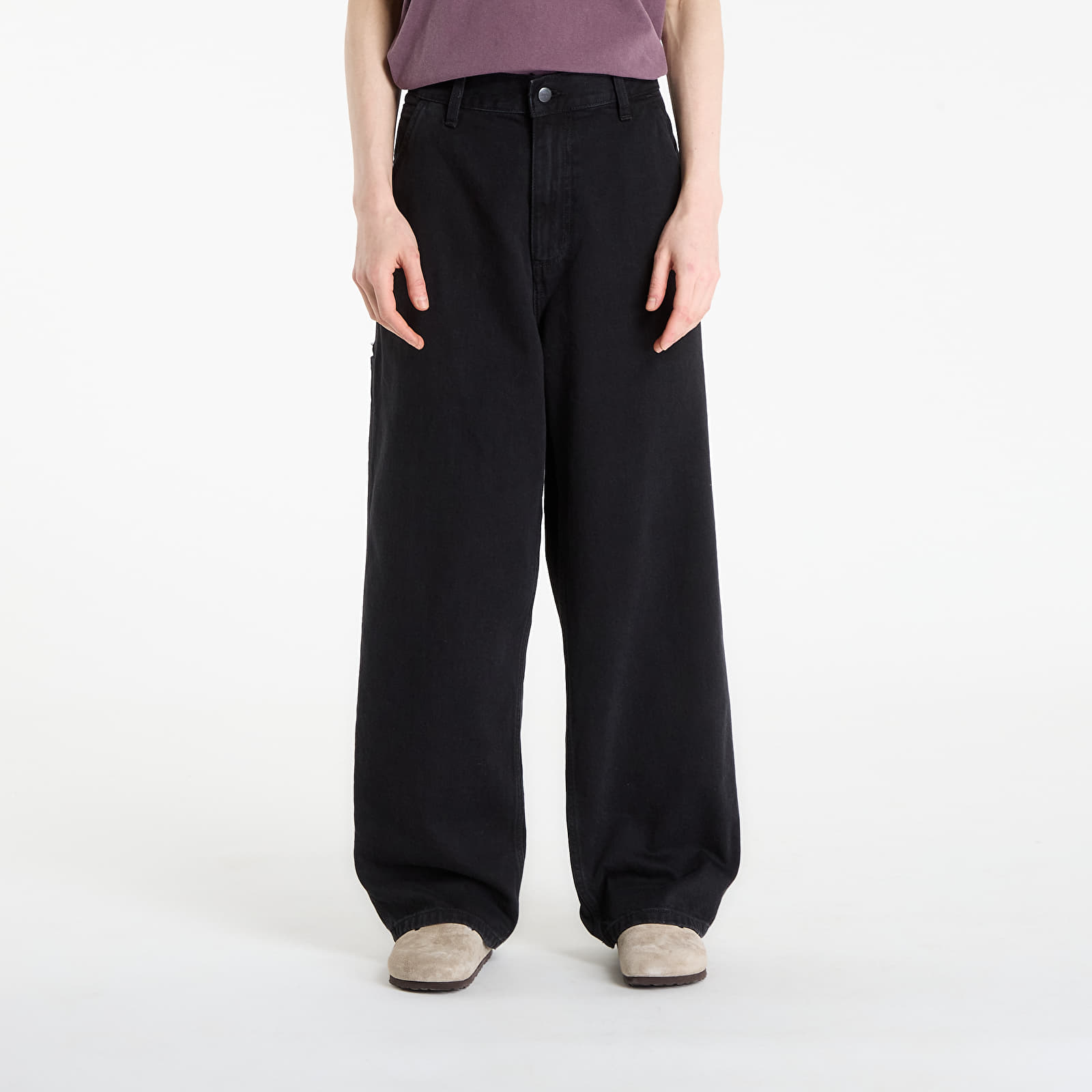 Sieviešu džinsi Carhartt WIP W' Brandon Single Knee Pant Black