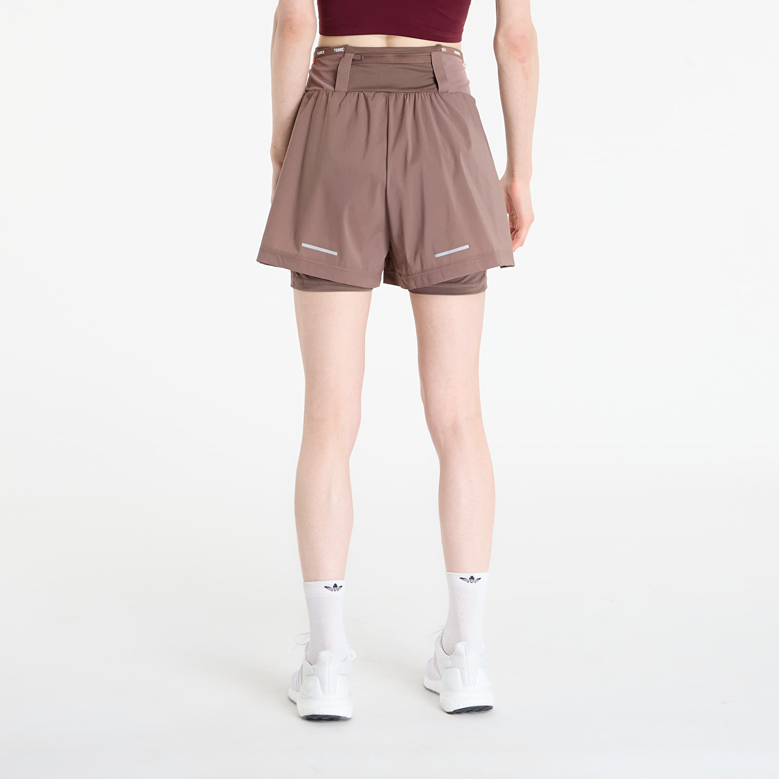 Shorts til kvinder adidas Terrex Xploric 2In1 Shorts Earth Strata