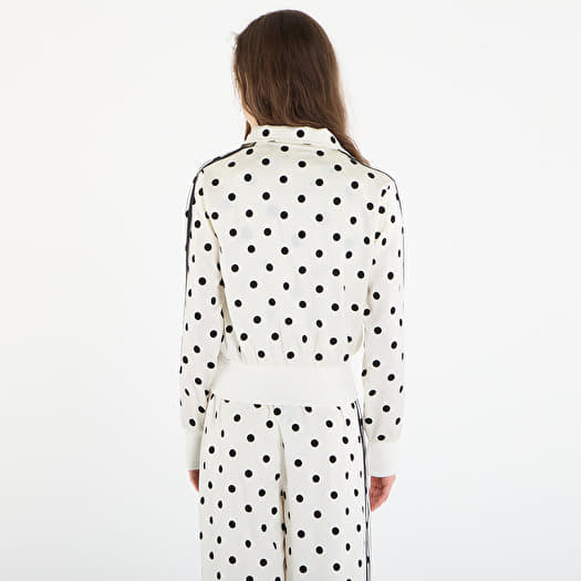 adidas Satin Polka Dots Tt Track Top Off White | Footshop