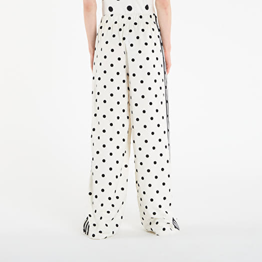 adidas Satin Polka Dots Wide Leg Pant Off White | Footshop