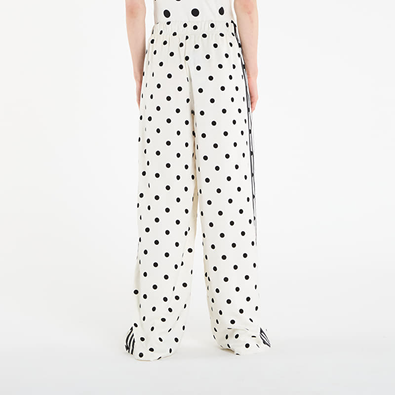 Women's trousers adidas Satin Polka Dots Wide Leg Pant Off White