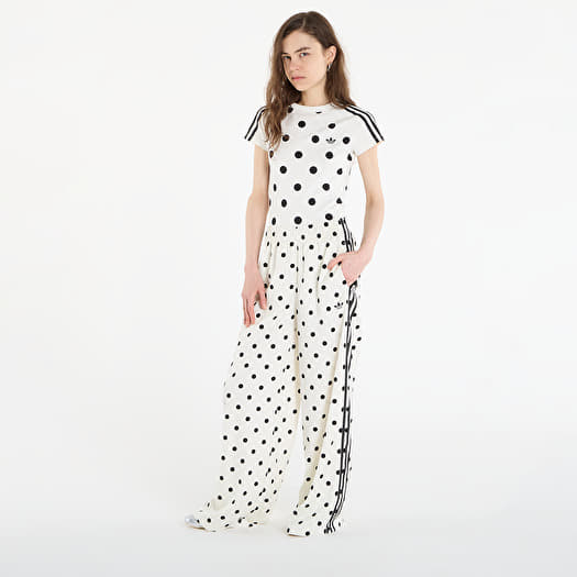 トップス adidas SATIN POLKA DOTS WIDE LEG PANT adidas Satin Polka Dots Wide Leg Pant Off White | Footshop