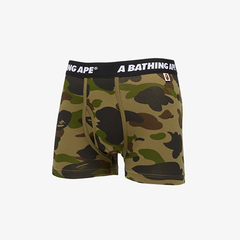 A BATHING APE 1St Camo Trunks Green