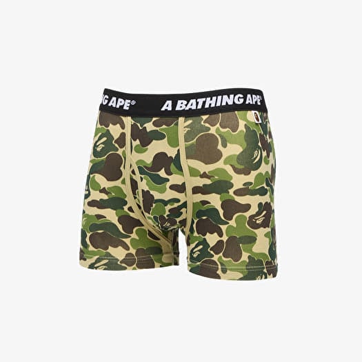 A BATHING APE Abc Camo Trunks Green