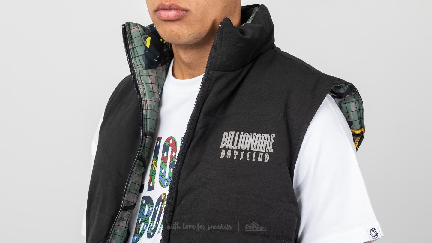 Billionaire Boys Club Climbing Reversible Gilet Camo/ Black | Footshop