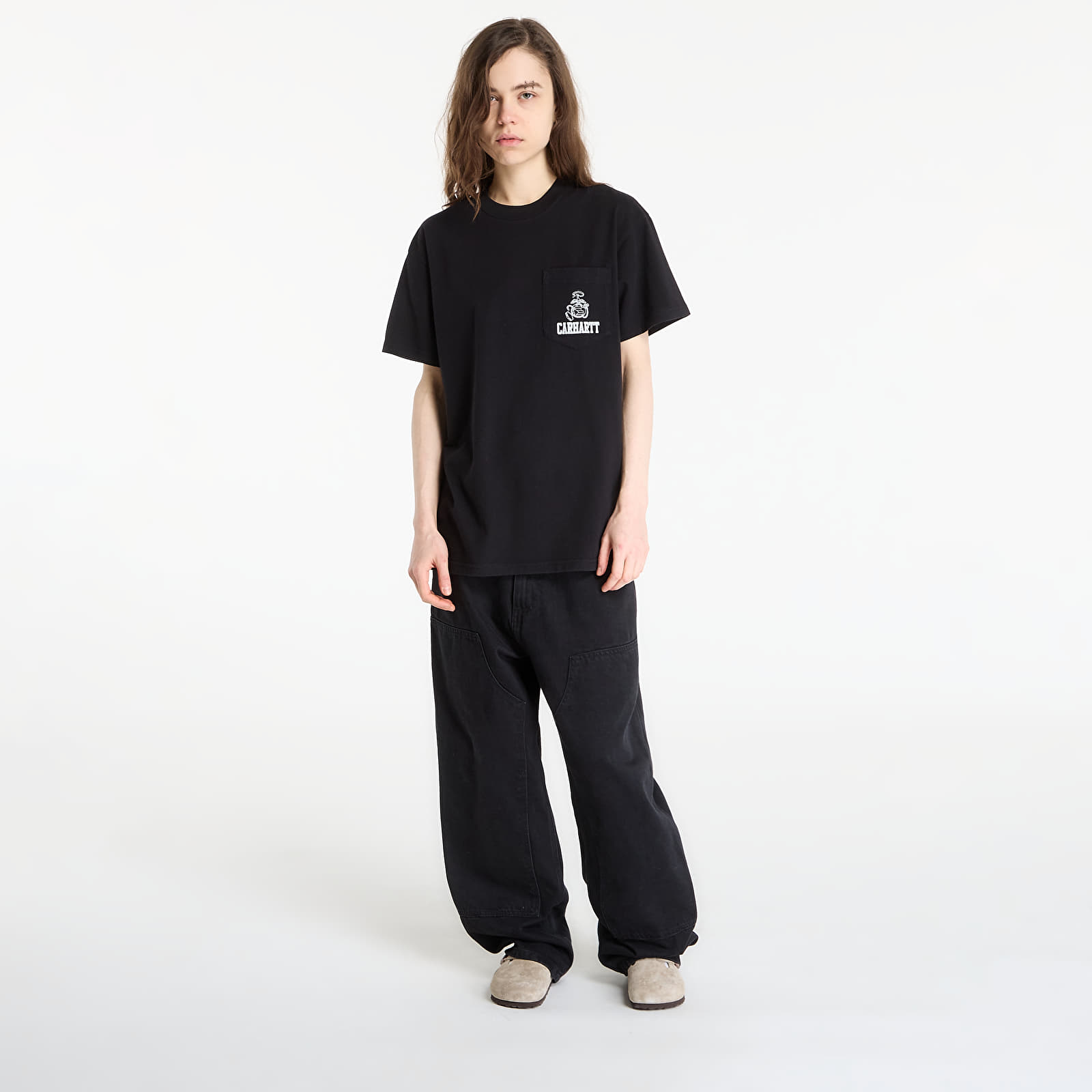 Trička Carhartt WIP S/S Pond Corps Pocket T-Shirt UNISEX Black