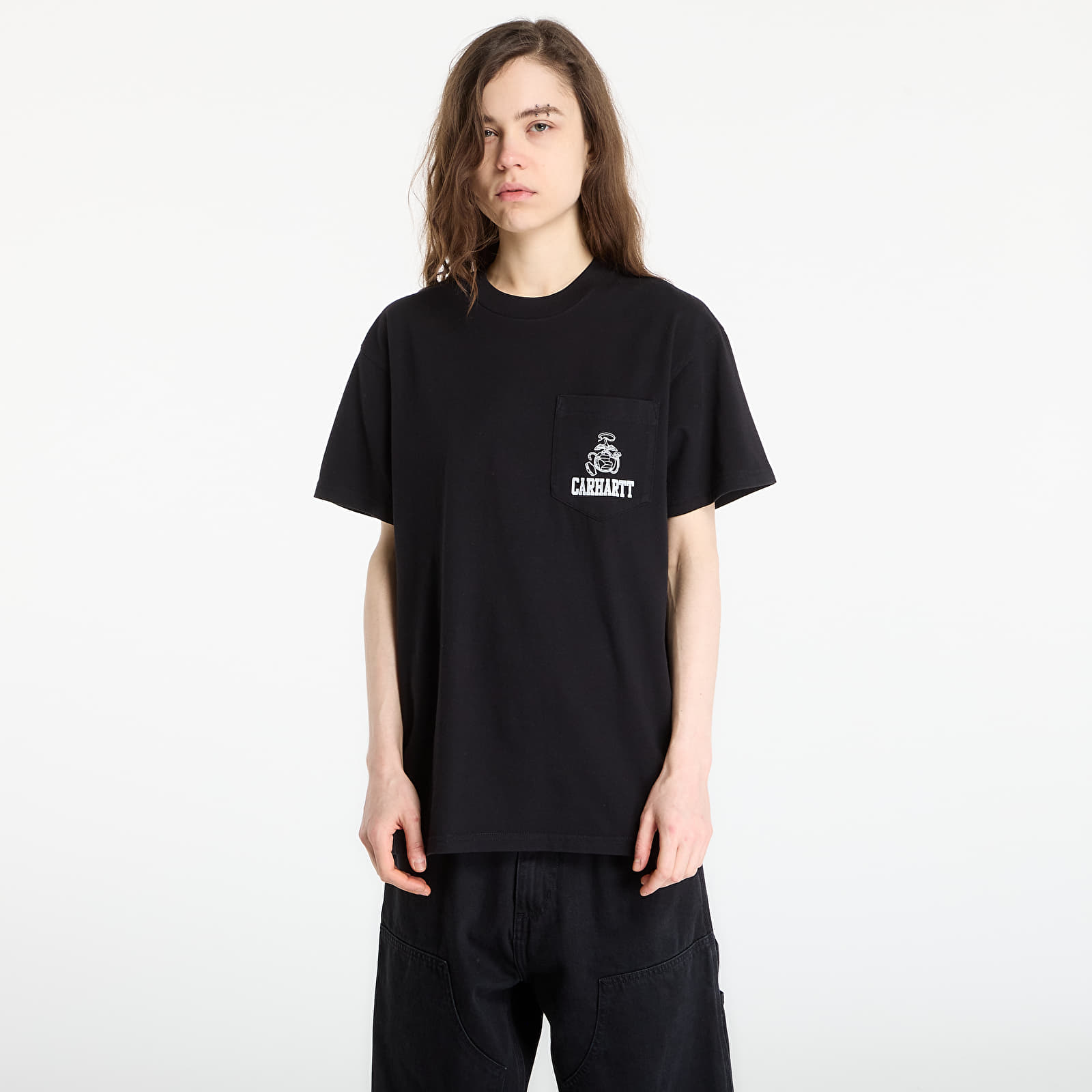 Trička Carhartt WIP S/S Pond Corps Pocket T-Shirt UNISEX Black
