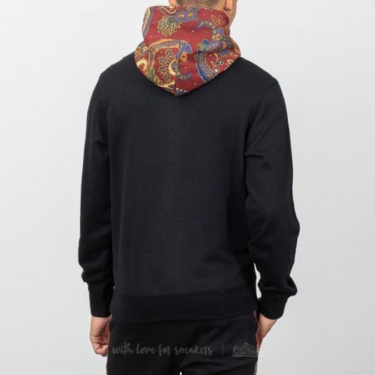 Hoodies and sweatshirts Billionaire Boys Club Paisley Contrast Popover Hoodie Black Footshop