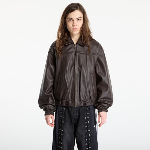 Patta Leather Bomber Jacket UNISEX Coffee Bean