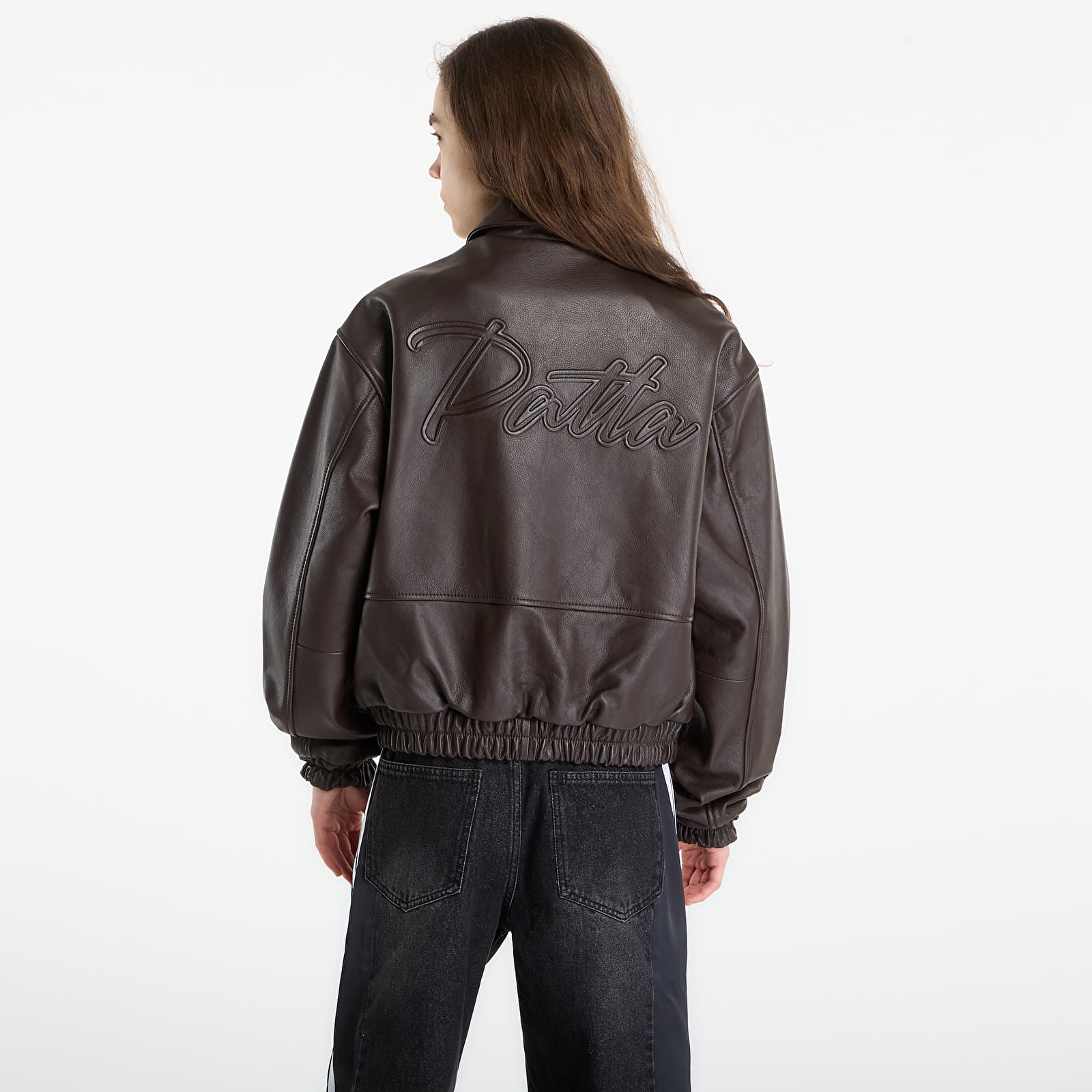 Kurtki Patta Leather Bomber Jacket UNISEX Coffee Bean