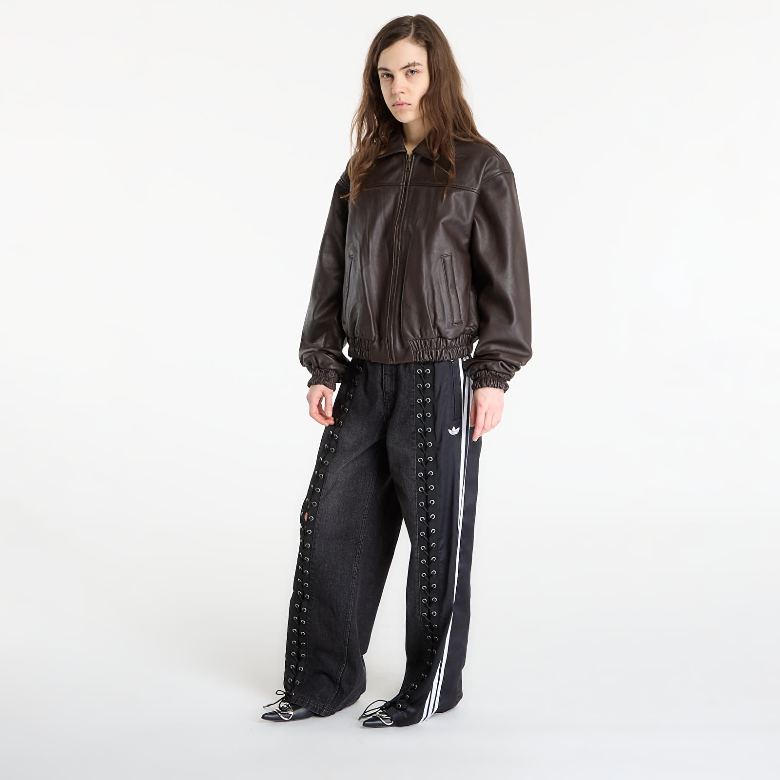 Kurtki Patta Leather Bomber Jacket UNISEX Coffee Bean