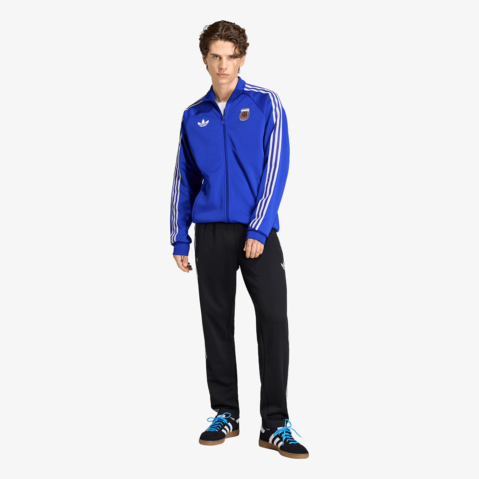 Hoodies für Männer adidas Argentina Originals Track Top Lucid Blue