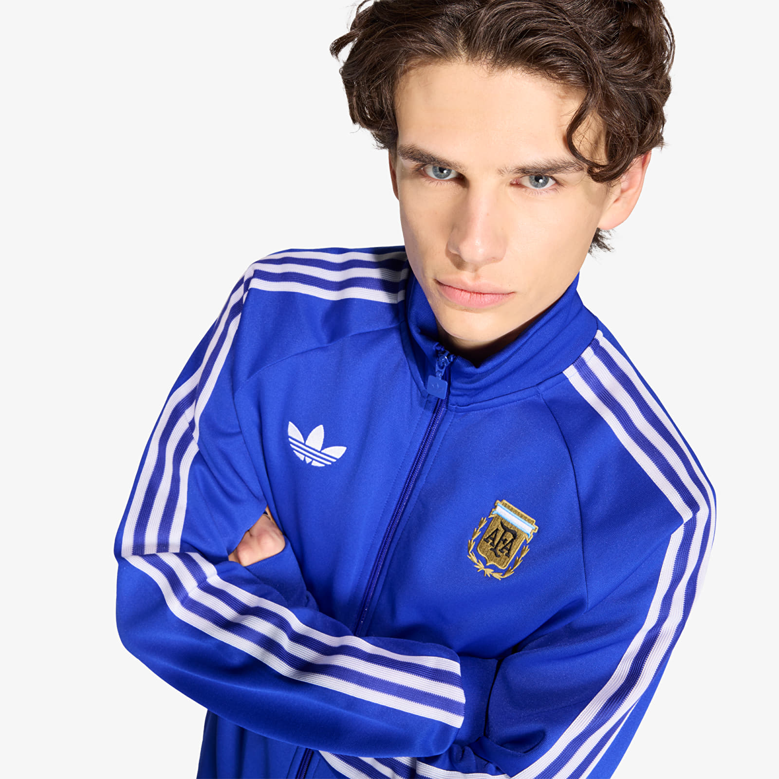 Hoodies für Männer adidas Argentina Originals Track Top Lucid Blue