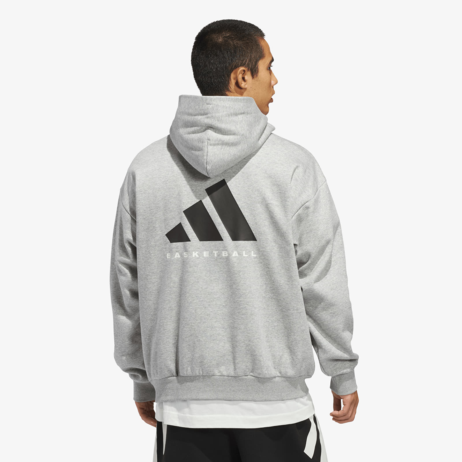 Meeste kapuutsiga dressid adidas Basketball Fleece Hoodie (Gender Neutral) Medium Grey Heather