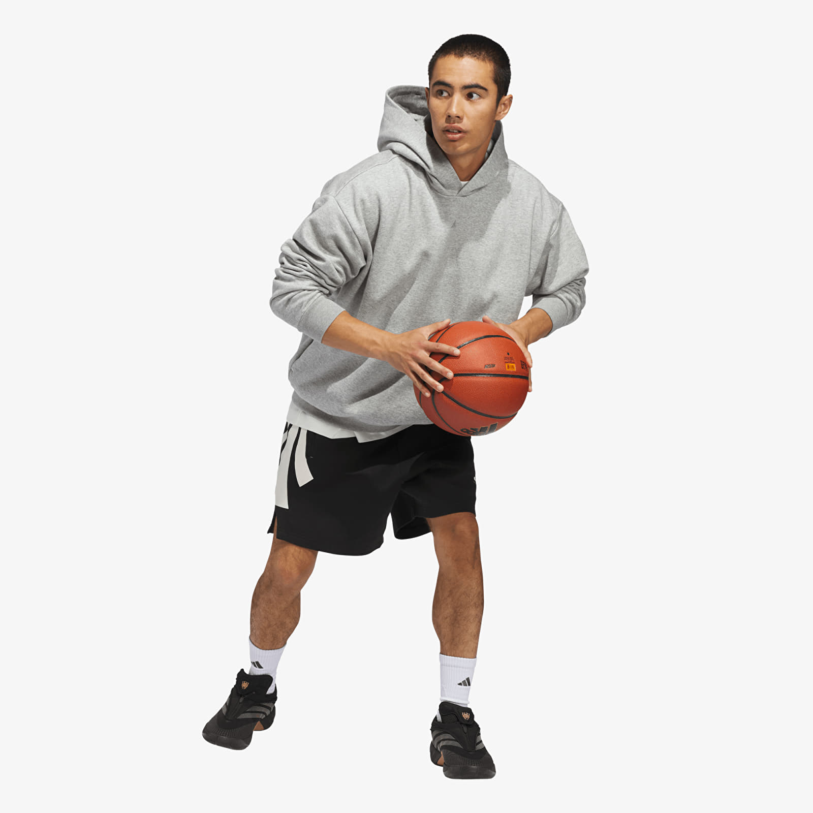 Meeste kapuutsiga dressid adidas Basketball Fleece Hoodie (Gender Neutral) Medium Grey Heather
