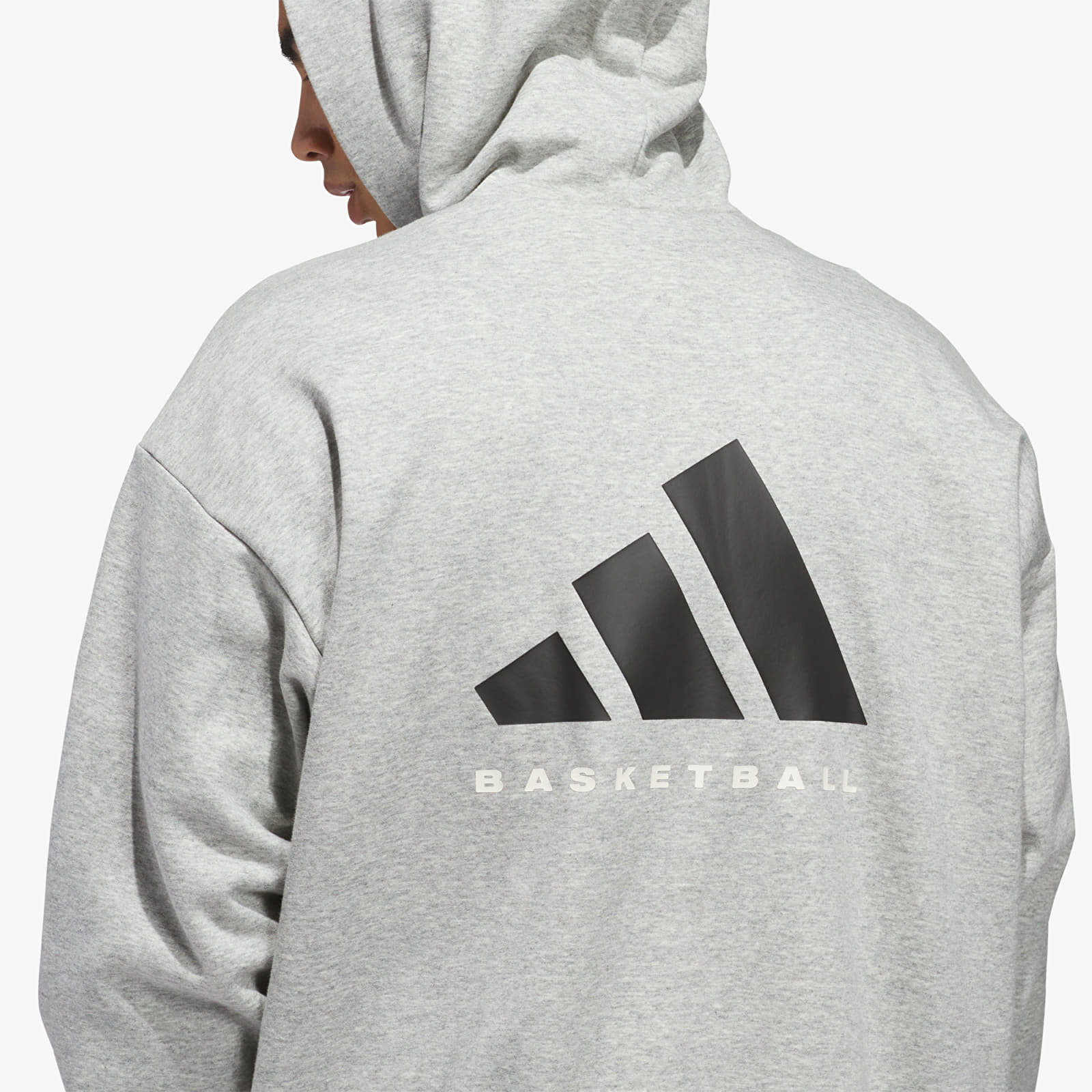 Meeste kapuutsiga dressid adidas Basketball Fleece Hoodie (Gender Neutral) Medium Grey Heather