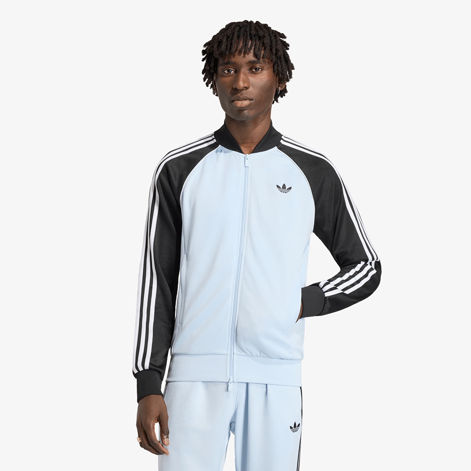 Pánské mikiny adidas Sst Track Top Crystal Sky