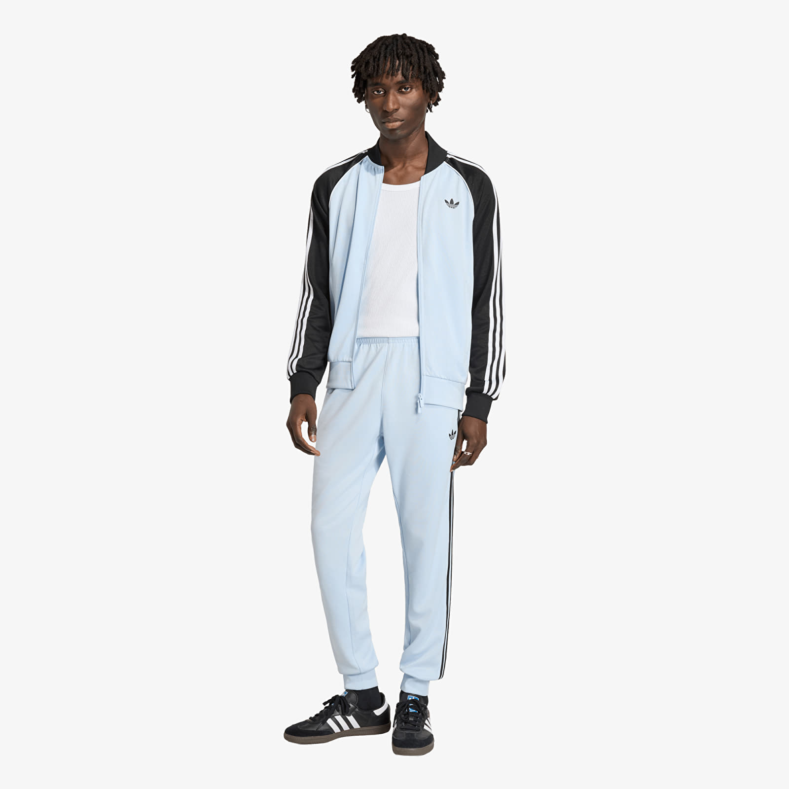 Pánské mikiny adidas Sst Track Top Crystal Sky