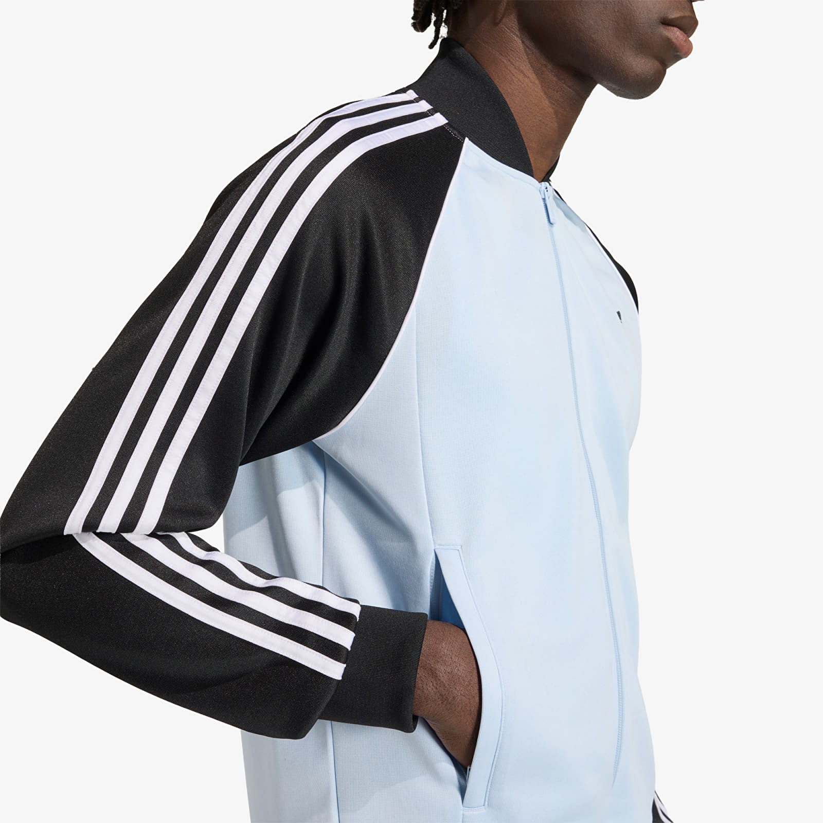 Pánské mikiny adidas Sst Track Top Crystal Sky