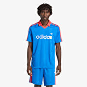 adidas Archive Collar Engineered Jersey Blue