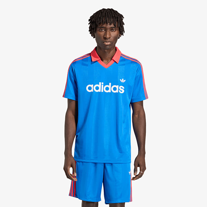 adidas Archive Collar Engineered Jersey Blue
