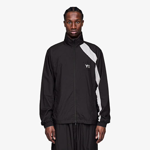 Jacke Y-3 Raw Edge 3 Stripes Nylon Shell Jacket Black