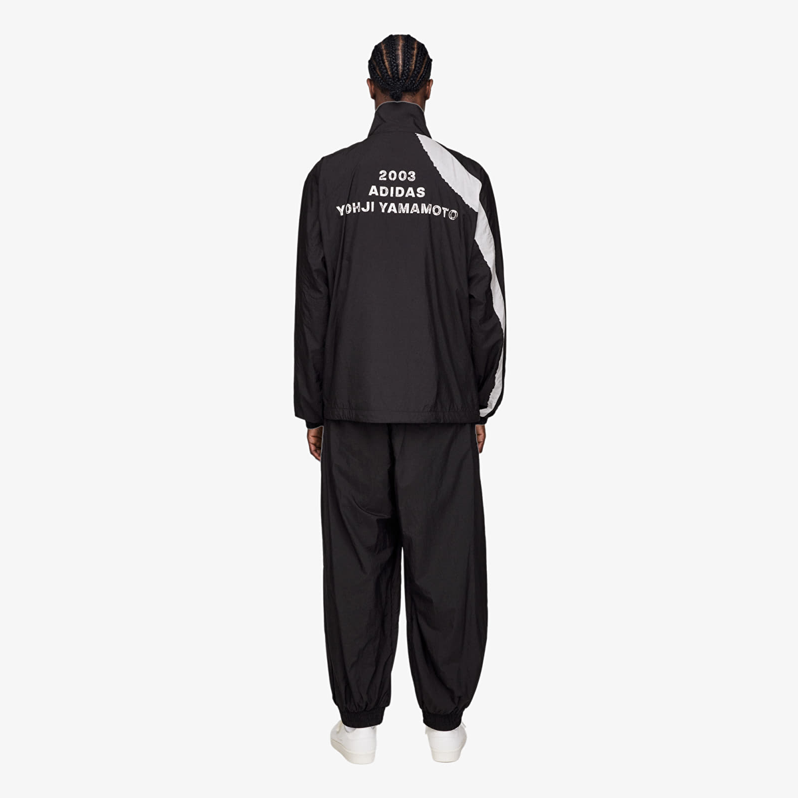 Herrenjacken Y-3 Raw Edge 3 Stripes Nylon Shell Jacket Black