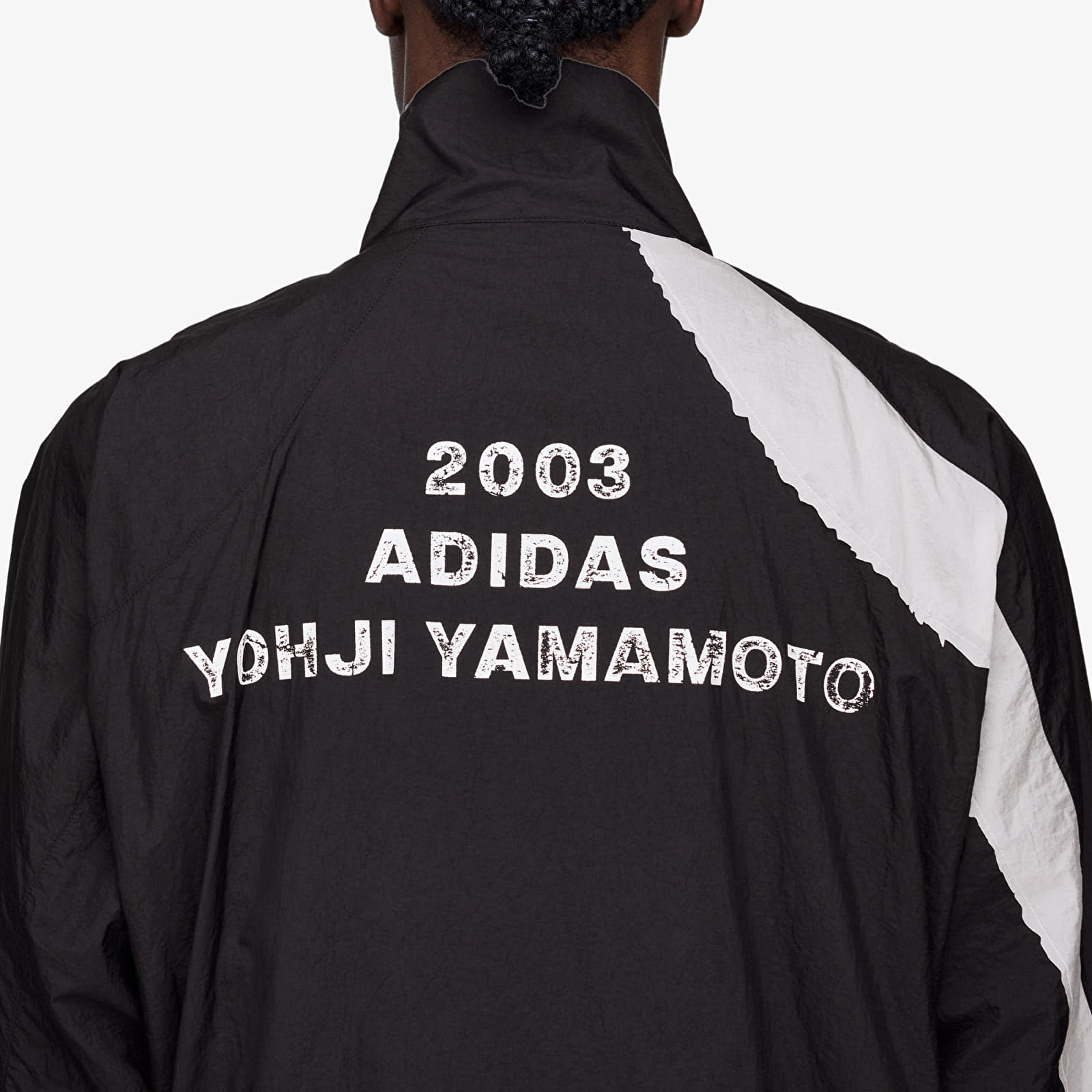 Herrenjacken Y-3 Raw Edge 3 Stripes Nylon Shell Jacket Black