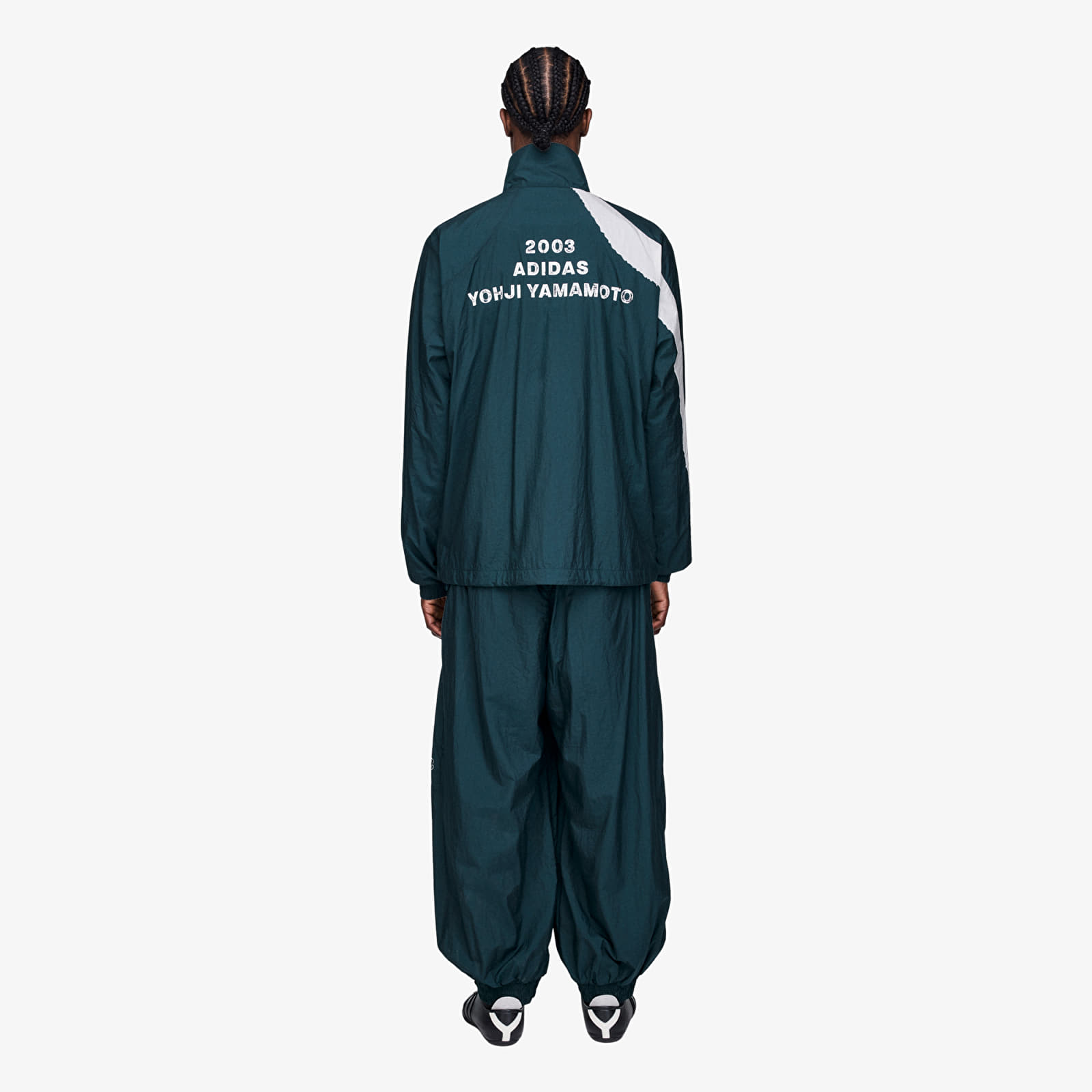 Jacken Y-3 Raw Edge 3 Stripes Nylon Shell Jacket Aurora Ivy