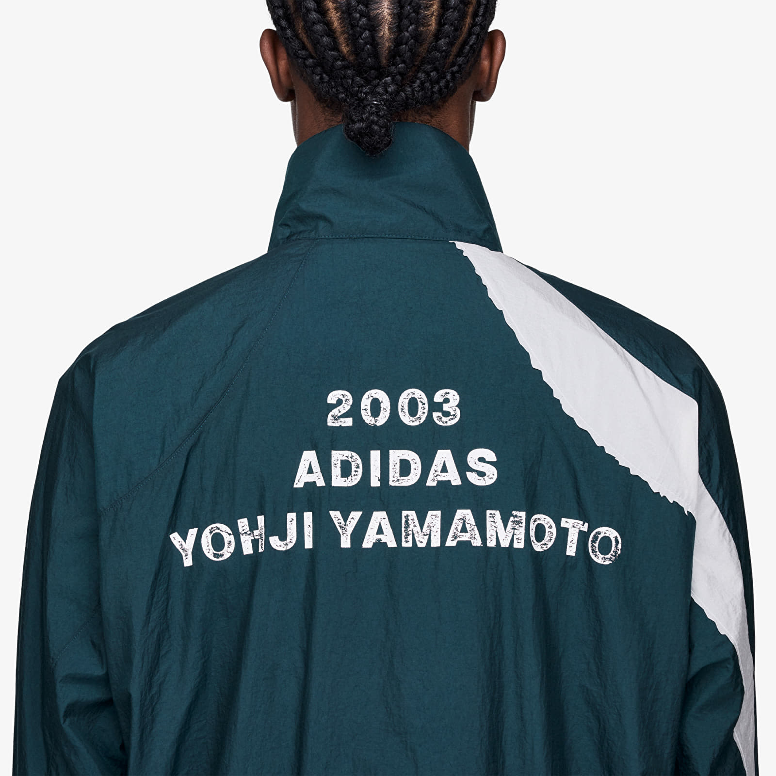 Jacken Y-3 Raw Edge 3 Stripes Nylon Shell Jacket Aurora Ivy