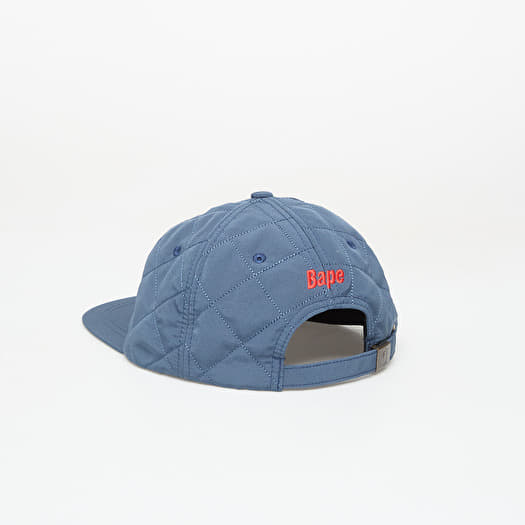 BAPE STA LOGO QUILTING CAP かつきくん着用 Men's caps A BATHING APE Bape Sta Logo Quilting Cap Navy