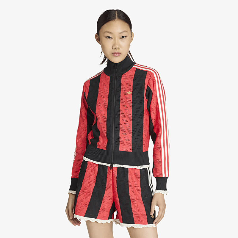 Mikina adidas Firebird Tracktop Black/ Semi Lucid Red