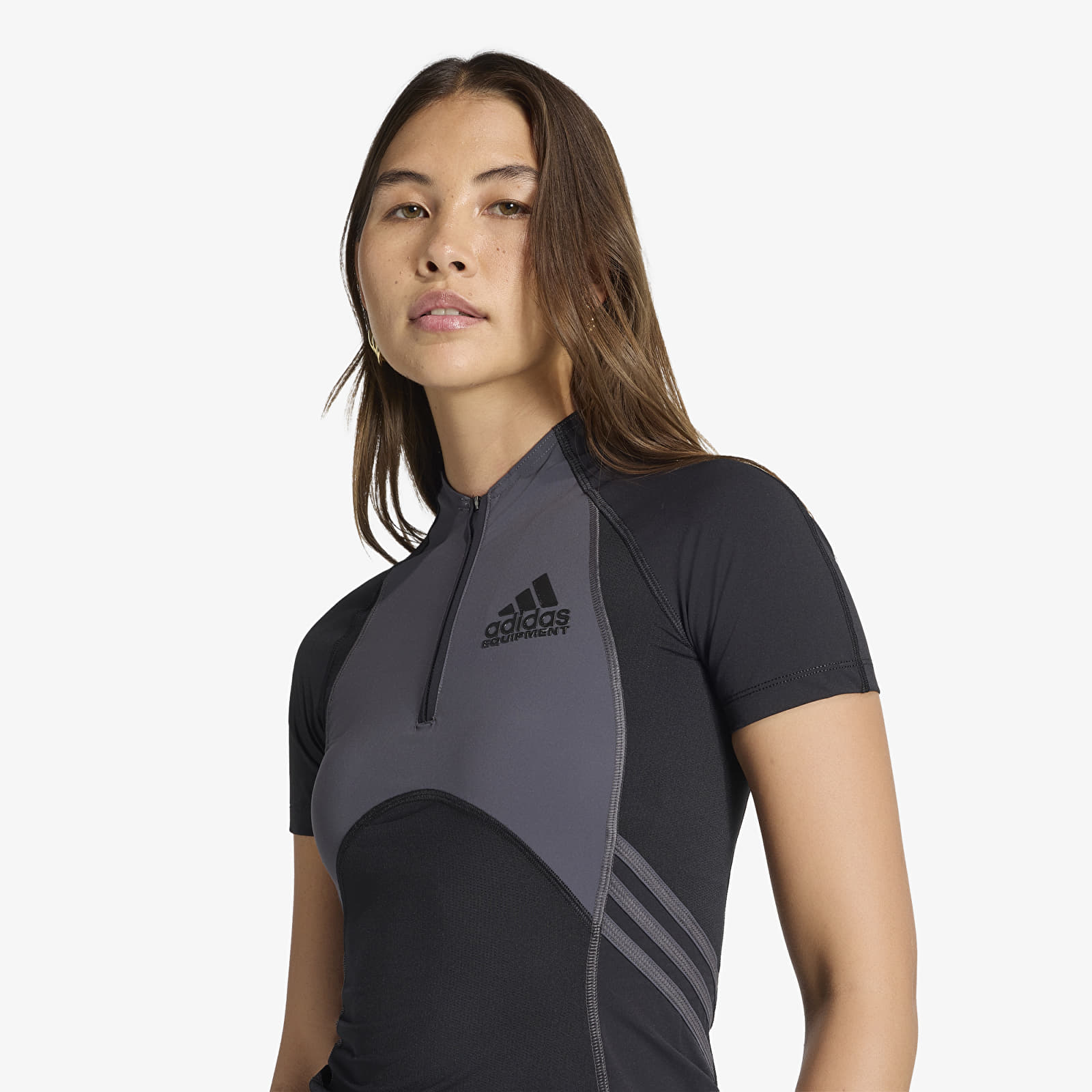 Damen T-Shirts adidas Equipment Tight Short-Sleeve T-Shirt Black/ Utility Black