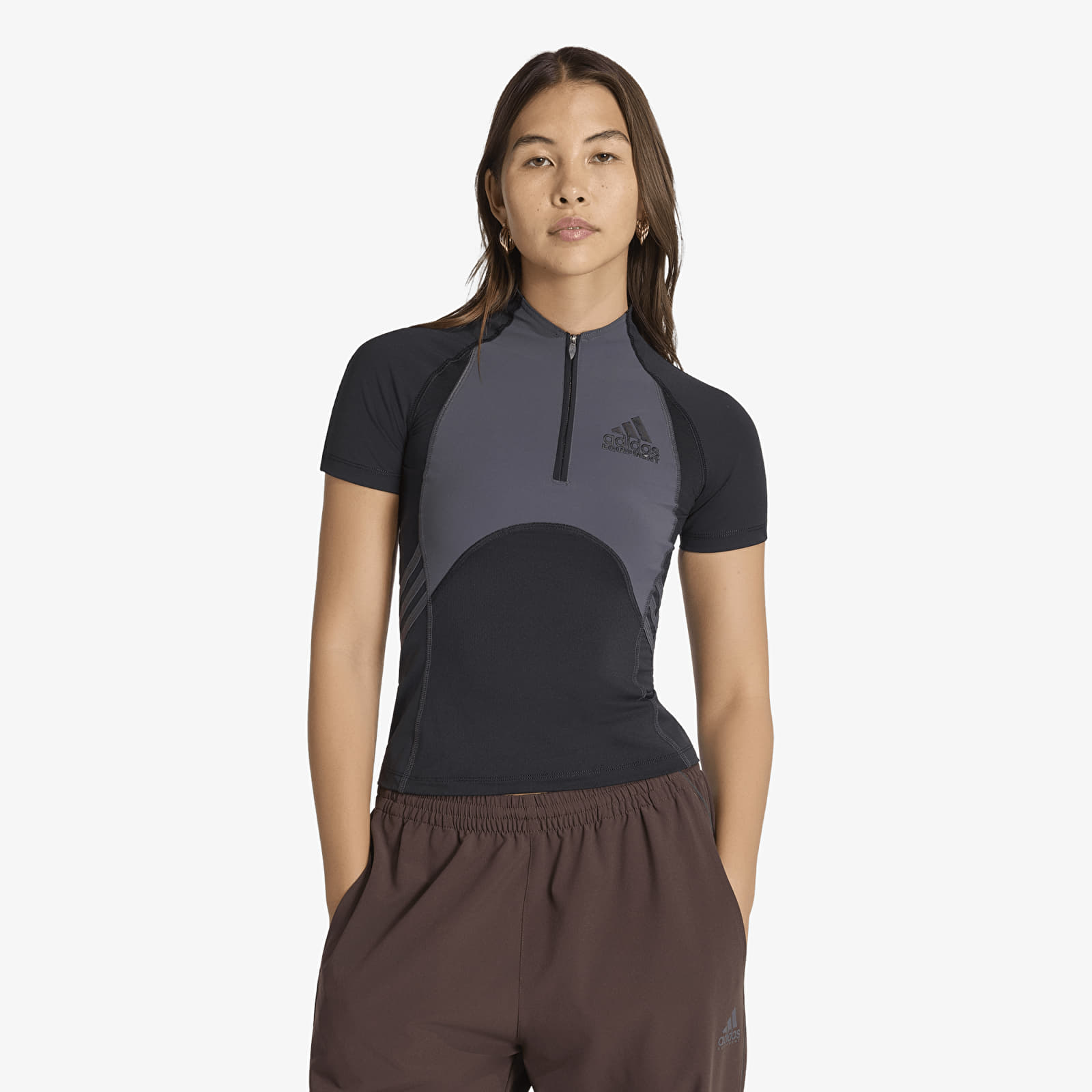 Damen T-Shirts adidas Equipment Tight Short-Sleeve T-Shirt Black/ Utility Black