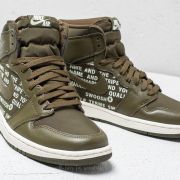 18☆AIR JORDAN1 OLIVE CANVAS⭐希少OLIVE Nike Air Jordan 1 Retro